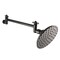 Kingston Brass K135K0MB 5-1/4 Inch OD Showerhead with 10-Inch Shower Arm, Matte Black K135K0MB - alternate 1